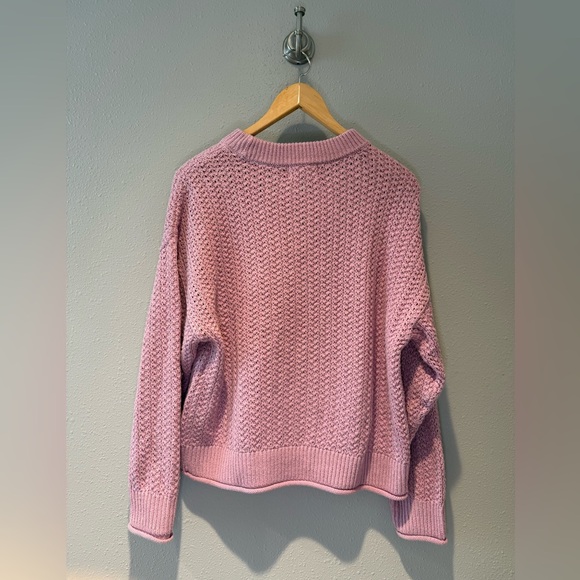 Universal Thread Mauve Pink Textured Knit Sweater Size Medium - Picture 3 of 4